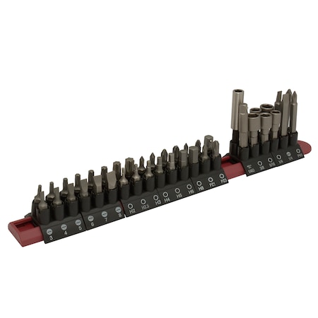 Urrea Screwdriver Bits Set of 42Pc with magnetic bit holder 60142
